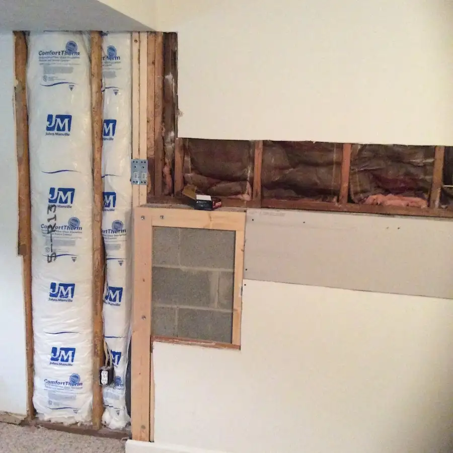 Wall insulation replacement during Contents Cleaning & Restoration in Homer Glen